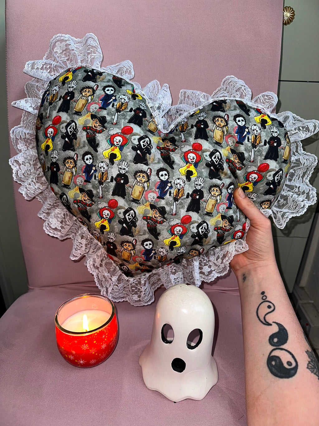 Horror Villains - Heart Shaped Pillowed