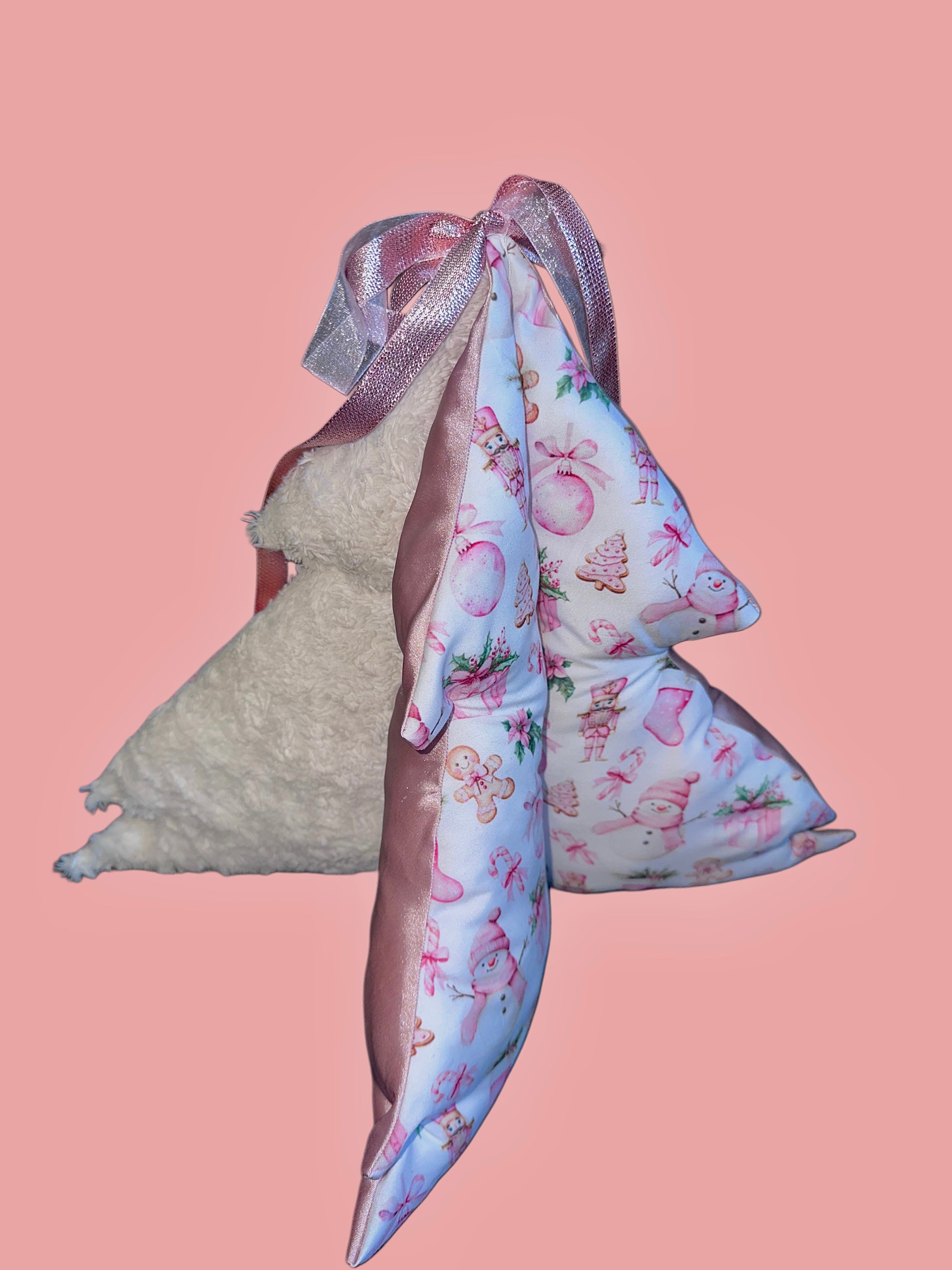 Baby Pink 3D Christmas Tree Decoration