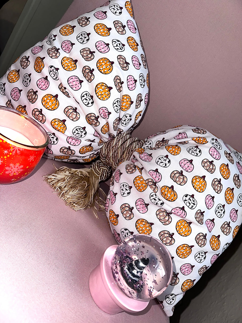 Pumpkin Patch - Bow Shaped Pillow