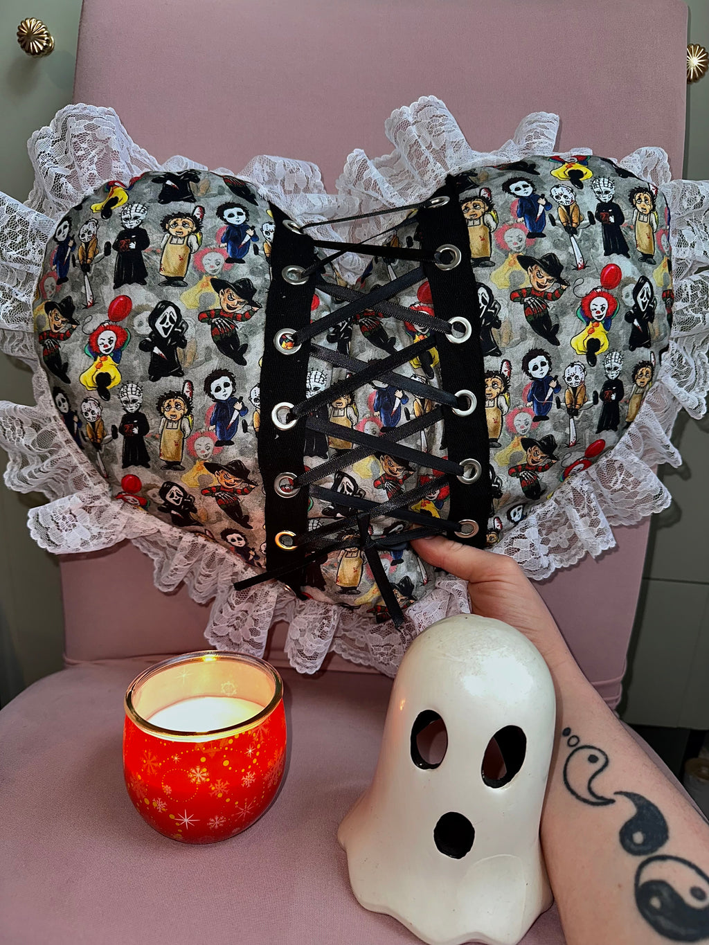 Horror Villains - Heart Shaped Pillowed