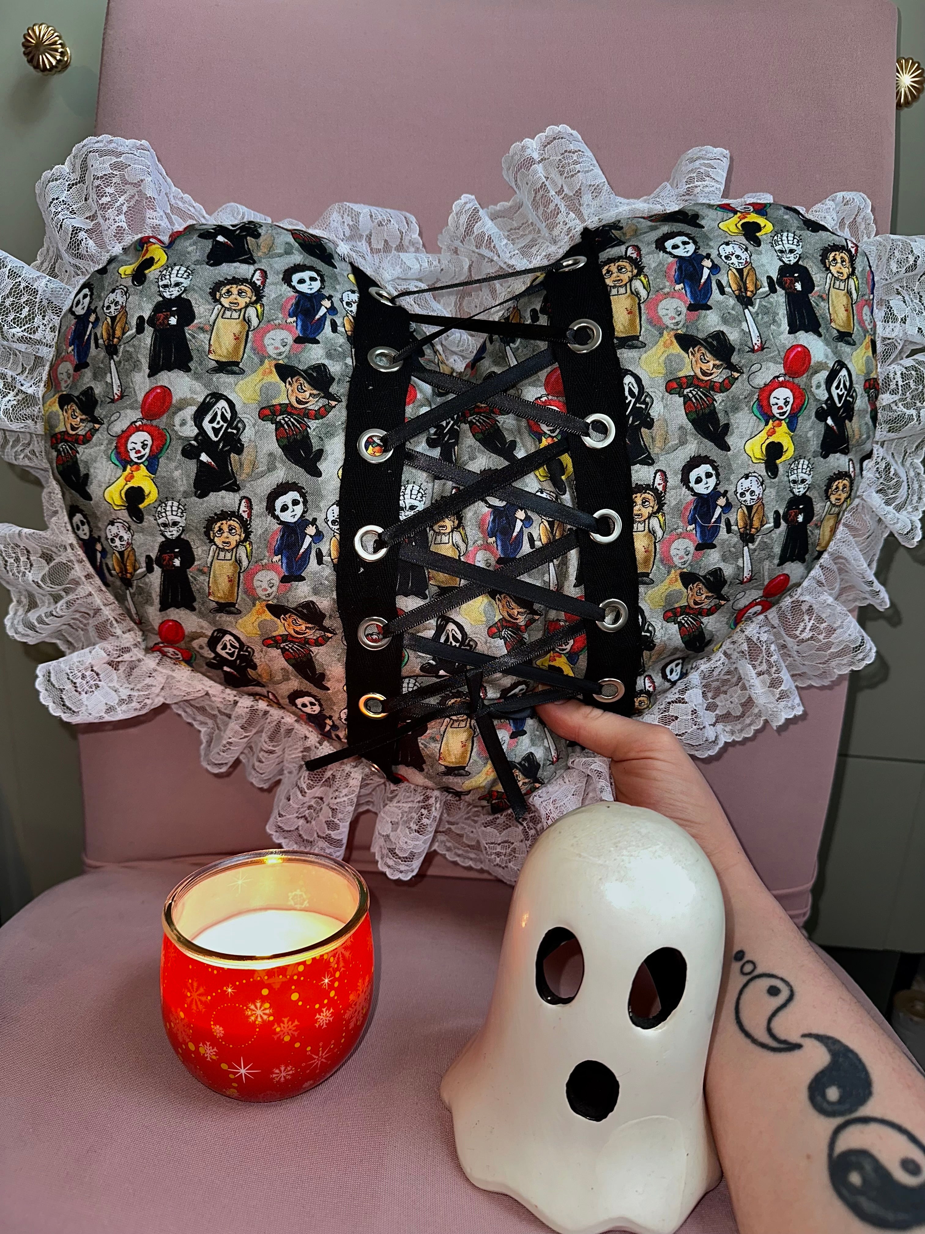 Horror Villains - Heart Shaped Pillowed