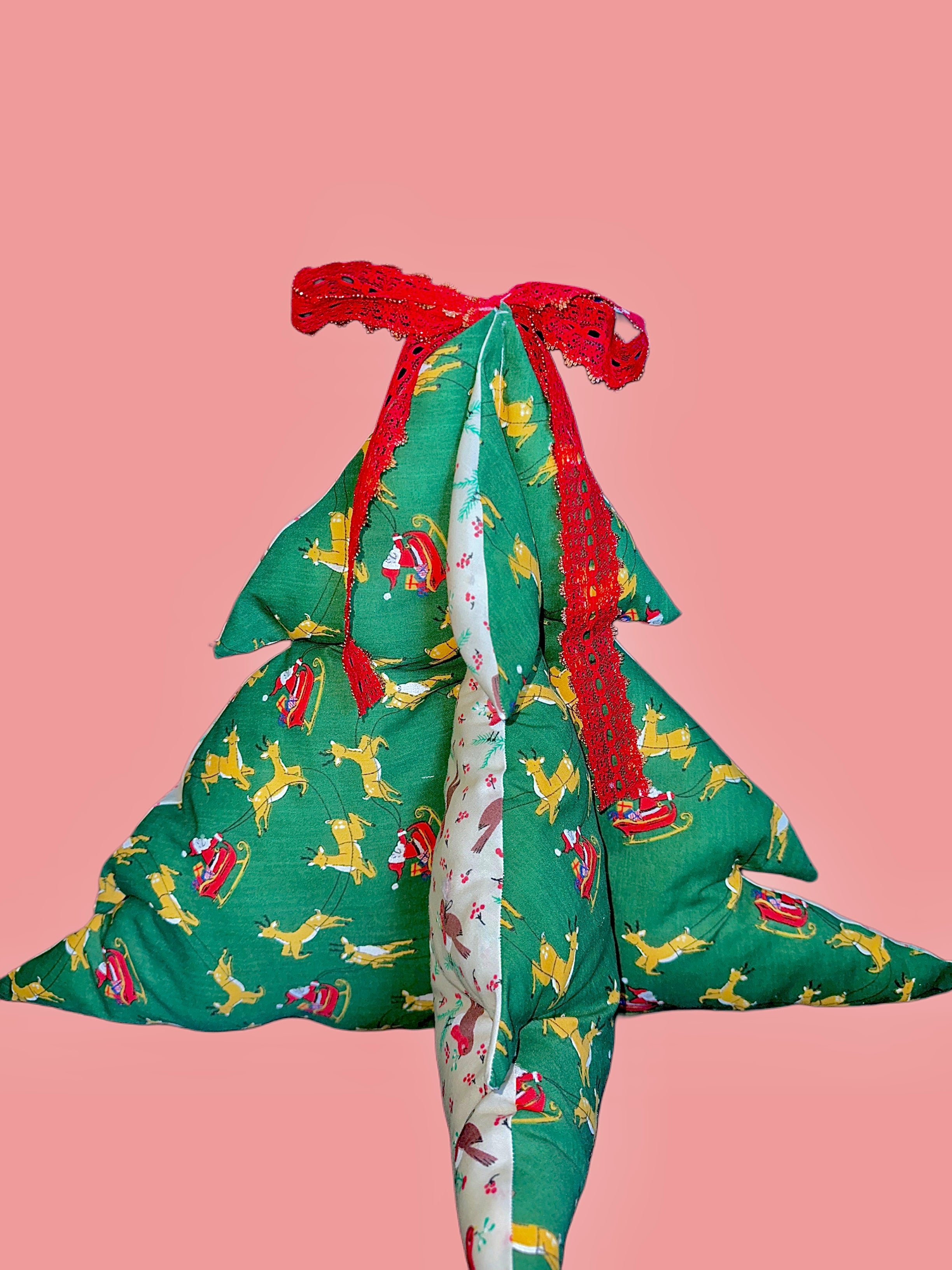 Retro 3D Christmas Tree Decoration