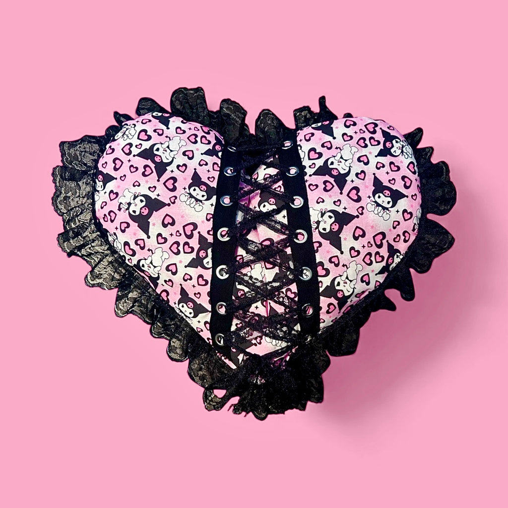 Kuromi - Corset Heart Shaped Pillow