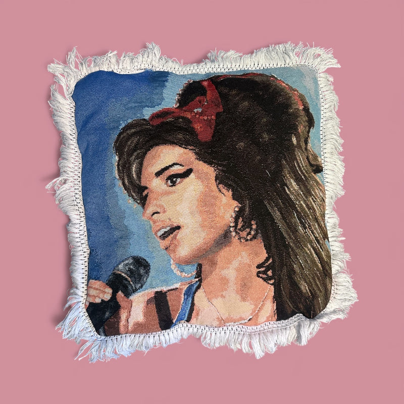 Amy Winehouse Tapestry Pillow