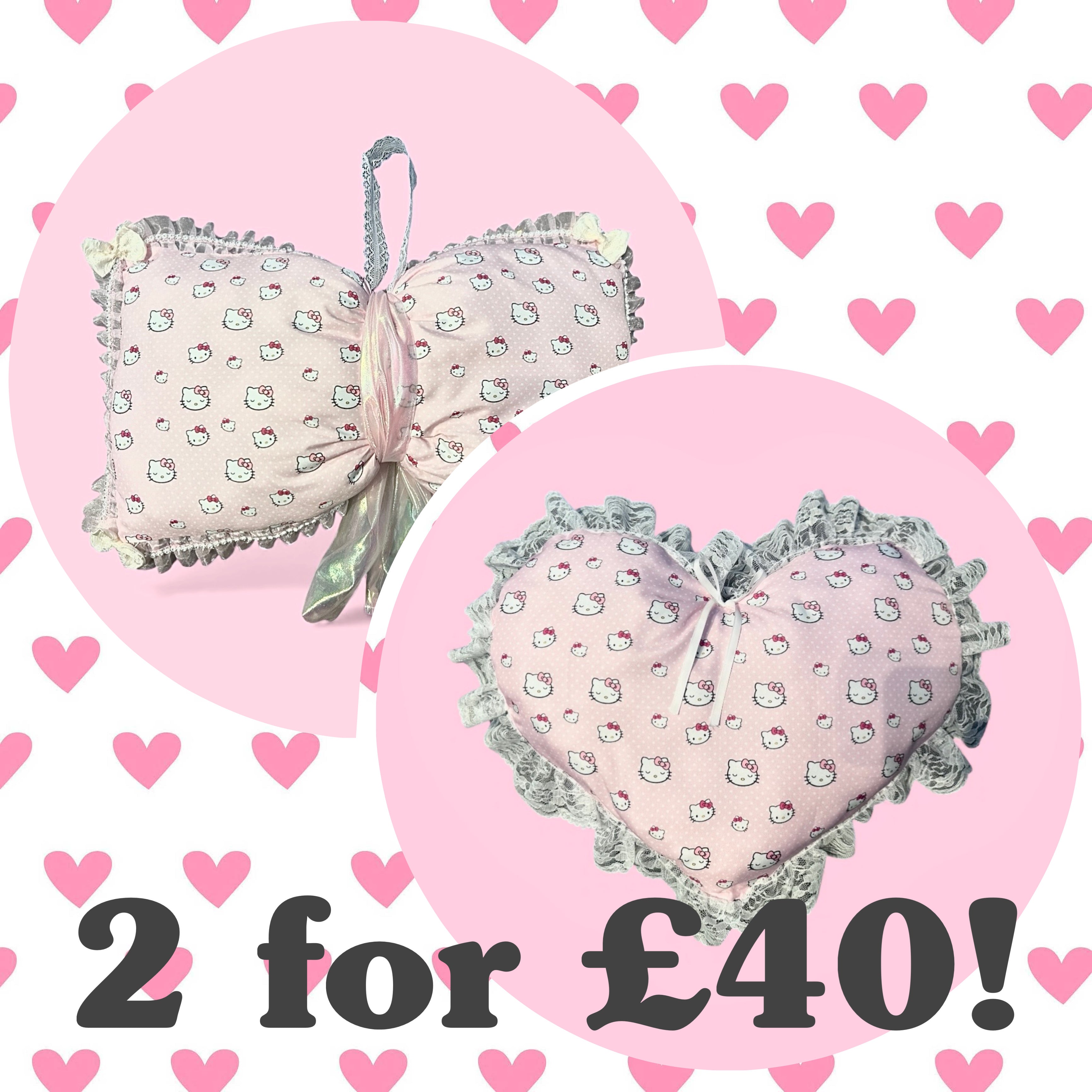 Black Friday weekend deal! Hello kitty duo🩷 - heart & bow shape