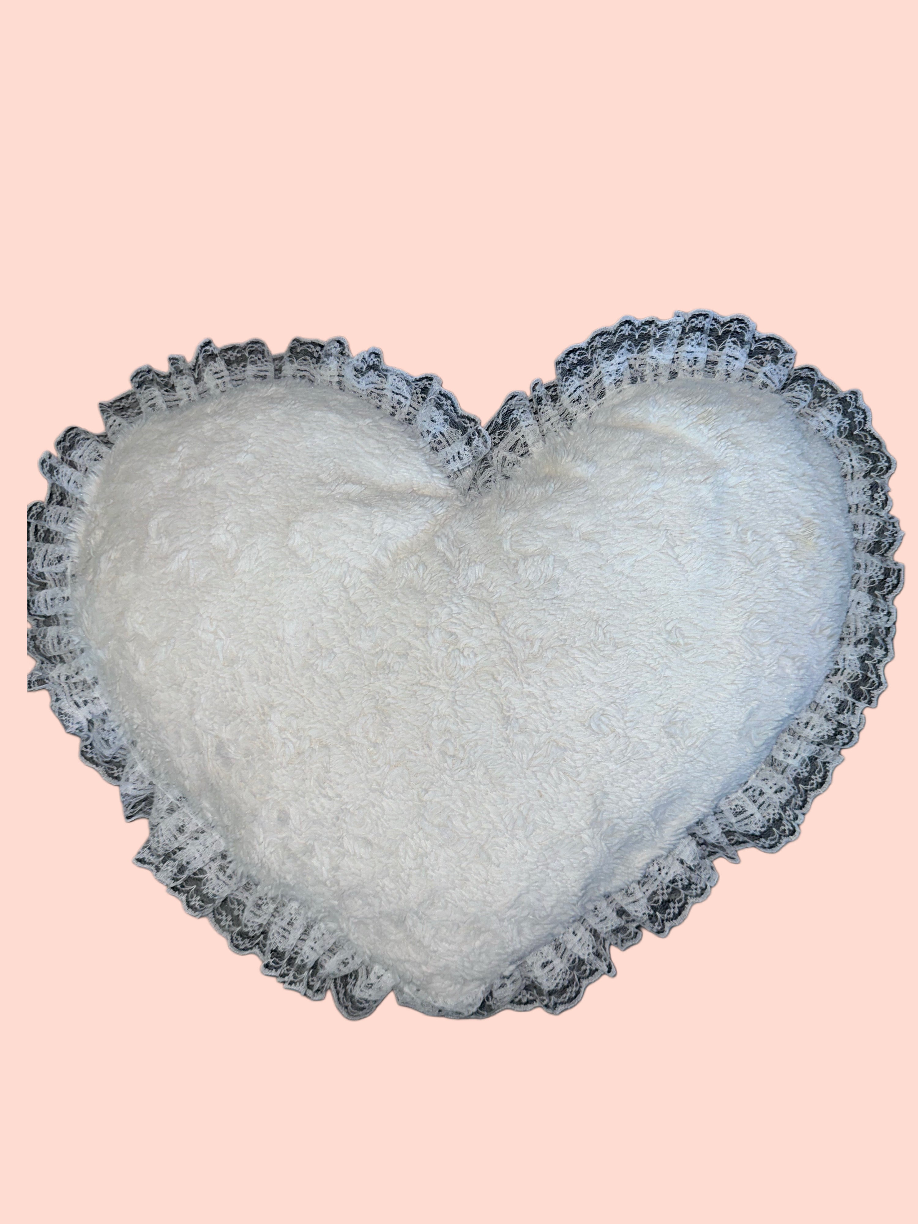 Vintage Christmas Heart Shaped Pillow